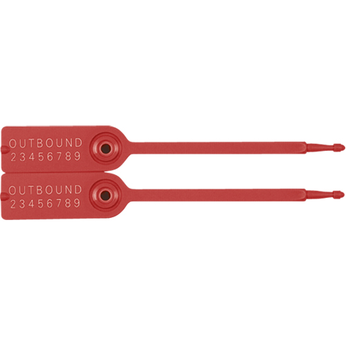 Gemini&reg; Tote Seals, 7-1/4", Plastic, Pull-Through EastCoast Offshore Supplies