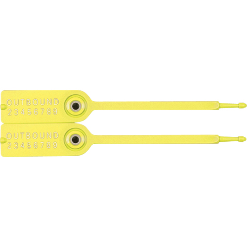 Gemini&reg; Tote Seals, 7-1/4", Plastic, Pull-Through EastCoast Offshore Supplies
