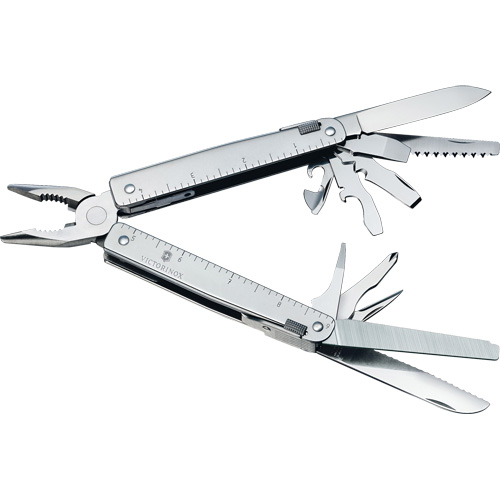 Outil multiple SwissTool avec lame verrouillable, M&eacute;tal, Poign&eacute;e en M&eacute;tal, 155 mm lo, 26 fonctions, 0,7 lb EastCoast Offshore Supplies