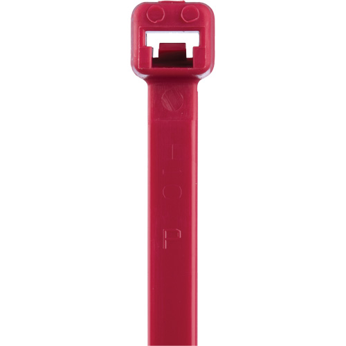Attaches de c&acirc;bles s&eacute;rie T, Longueur 8", R&eacute;sistance &agrave; la traction 50 lb, Rouge EastCoast Offshore Supplies