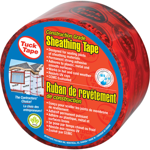 Contractors Sheathing Tape, 60 mm (2-3/8") x 55 m (180.4'), Red EastCoast Offshore Supplies