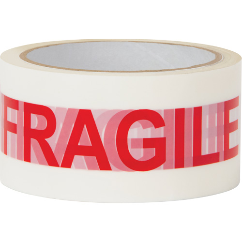 Ruban d'emballage Fragile, Adh&eacute;sif Thermofusible, 2 mils, 48 mm (2") x 100 m (328') EastCoast Offshore Supplies