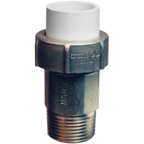 Raccord union, 1" x 3/4", Laiton/PVC-C, Embout femelle x PEX cannel&eacute; EastCoast Offshore Supplies