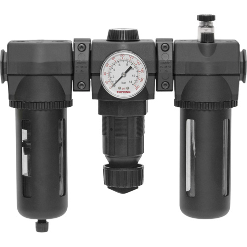 Filtre, d&eacute;tendeur & lubrificateur Modulair 400 avec drain manuel & bol standard, 3/4" NPTF EastCoast Offshore Supplies