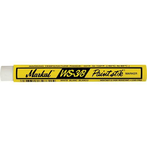 WS-3/8 Paintstik&reg; Paint Marker, Solid Stick, White EastCoast Offshore Supplies