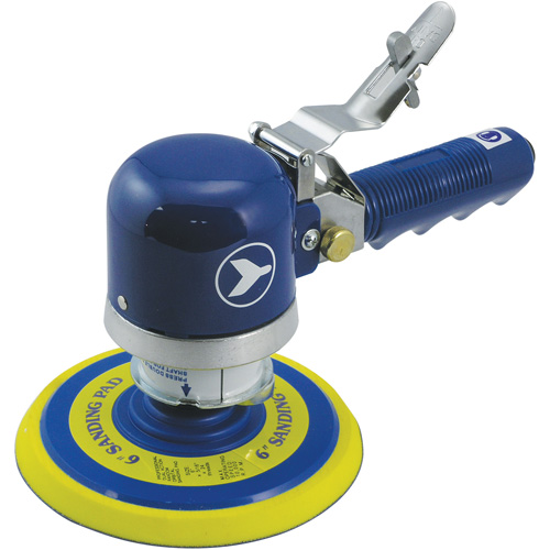 Ponceuse orbitale al&eacute;atoire silencieuse &agrave; double action et &agrave; usage intensif, Dia 6", Entr&eacute;e 1/4" NPT, 10000 Tr/min EastCoast Offshore Supplies