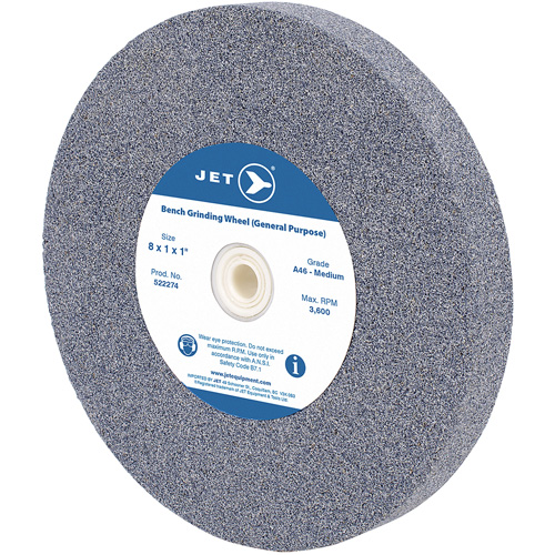 A810M General Purpose Bench Grinding Wheel, 8" x 1", 1" Arbor EastCoast Offshore Supplies
