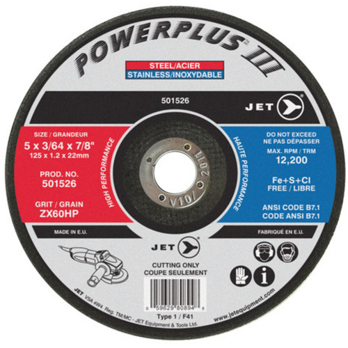 POWERPLUS&reg; Cut-Off Wheel, 4-1/2" x 3/64", 7/8" Arbor, Type 1, 13300 RPM EastCoast Offshore Supplies