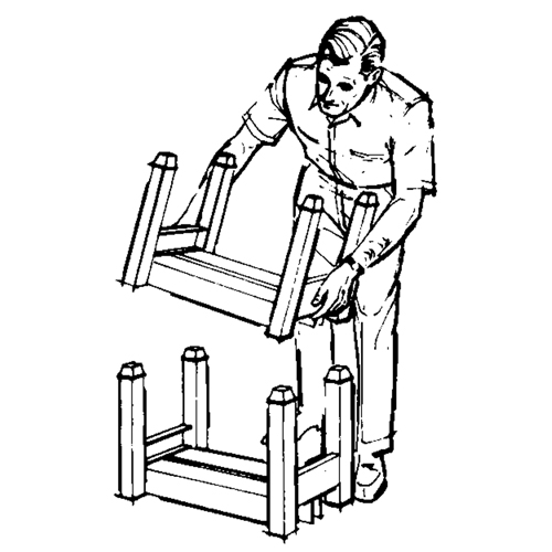 Supports empilables mobiles, 12" la x 16" p, Capacit&eacute; de 2500 lb EastCoast Offshore Supplies