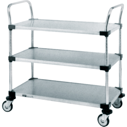 Standard-Duty Utility Carts, 3 Tiers, 18" W x 39" H x 30" D, 500 lbs. Capacity EastCoast Offshore Supplies
