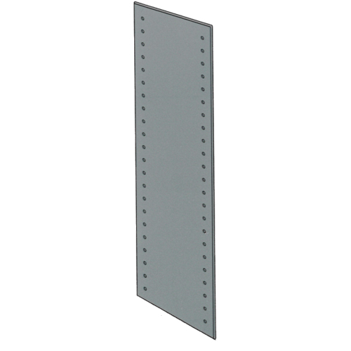 Slotted Angle End Panel, 84" H, 18" D, Galvanized Steel EastCoast Offshore Supplies