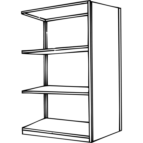 Interlok Shelving Unit, Steel, Boltless, 800 lbs. Capacity, 36" W x 76" H x 24" D EastCoast Offshore Supplies