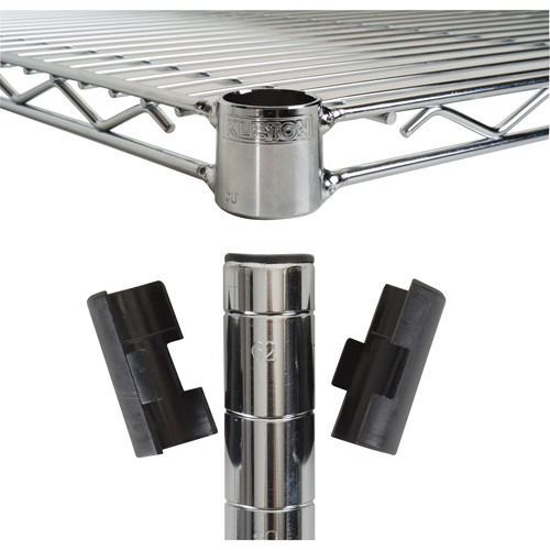 Manchons fendus pour &eacute;tag&egrave;re en treillis chromat&eacute; EastCoast Offshore Supplies