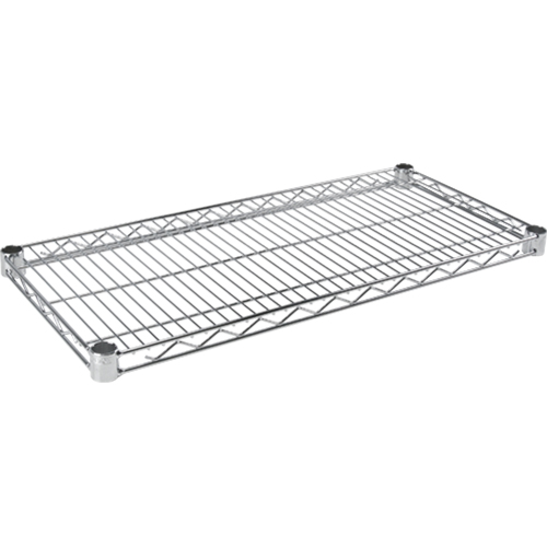 Tablette en treillis pour &eacute;tag&egrave;re robuste en treillis chromat&eacute;, 48" la x 14" p, Capacit&eacute; de 800 lb EastCoast Offshore Supplies