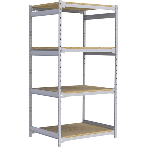 Wide Span Record Storage Shelving, Steel, 4 Shelves, 42" W x 32" D x 84" H EastCoast Offshore Supplies