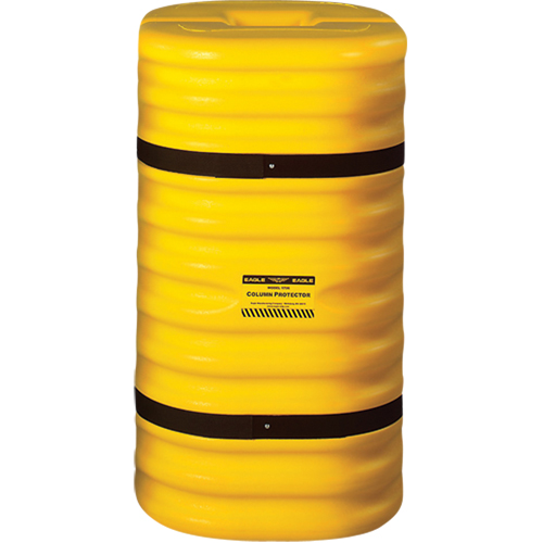 Protecteur de colonne, Ouverture int&eacute;rieure 10" x 10"/10" x 10", 24" lo x 24" la x 42" h, Jaune EastCoast Offshore Supplies