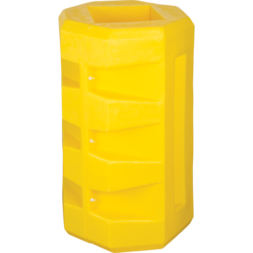 Column Protectors, 6-1/4" x 6-1/4" Inside Opening, 23-1/2" L x 23-1/2" W x 39-1/2" H, Yellow EastCoast Offshore Supplies