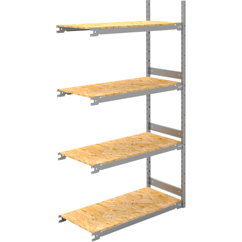 Wide Span Record Storage Shelving, Steel, 4 Shelves, 42" W x 18" D x 84" H, Add-On Kit EastCoast Offshore Supplies