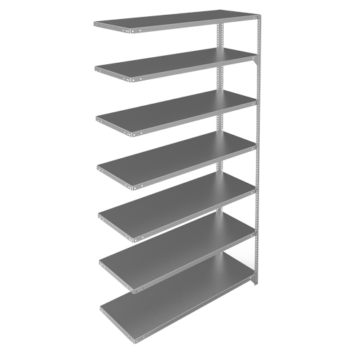 Shelving Unit, Galvanized Steel, Slotted Angle, 275 lbs. Capacity, 48" W x 84" H x 18" D EastCoast Offshore Supplies