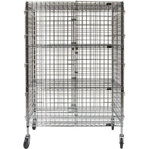 Security Cart, Chrome Plated, 48" x 69" x 24", 500 lbs. Capacity EastCoast Offshore Supplies