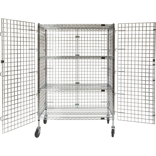 Security Cart, Chrome Plated, 48" x 69" x 24", 500 lbs. Capacity EastCoast Offshore Supplies