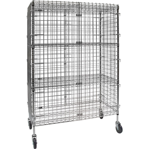 Security Cart, Chrome Plated, 48" x 69" x 24", 500 lbs. Capacity EastCoast Offshore Supplies