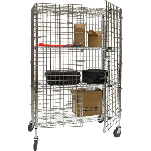 Security Cart, Chrome Plated, 48" x 69" x 24", 500 lbs. Capacity EastCoast Offshore Supplies