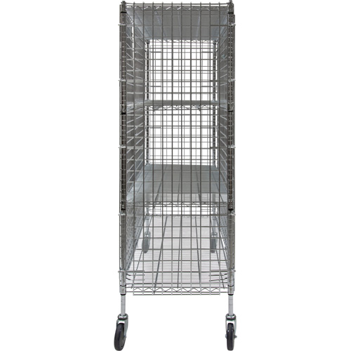 Security Cart, Chrome Plated, 60" x 69" x 24", 500 lbs. Capacity EastCoast Offshore Supplies