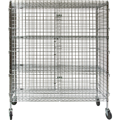 Security Cart, Chrome Plated, 60" x 69" x 24", 500 lbs. Capacity EastCoast Offshore Supplies
