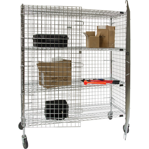 Security Cart, Chrome Plated, 60" x 69" x 24", 500 lbs. Capacity EastCoast Offshore Supplies