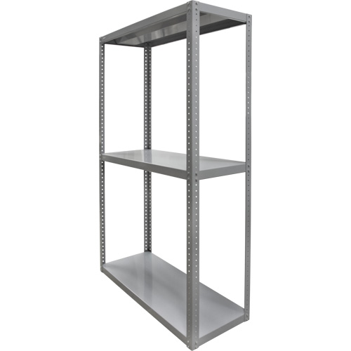 Heavy-Duty Shelving, Steel, Bolted, 3000 lbs. Capacity, 36" W x 72" H x 24" D EastCoast Offshore Supplies