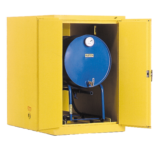 Drum Safety Cabinets, 400 lbs. Cap., Yellow EastCoast Offshore Supplies