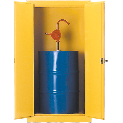 Drum Safety Cabinets, 55 US gal. Cap., Yellow EastCoast Offshore Supplies
