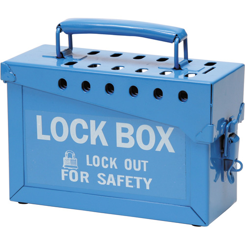 Coffret de s&eacute;curit&eacute; portatif en m&eacute;tal, Bleu EastCoast Offshore Supplies