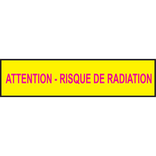 Rubans pour barricades, Français, 3" la x 1000' lo, 3,5 mils, Magenta/jaune EastCoast Offshore Supplies