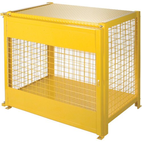 Gas Cylinder Cabinets, 6 Cylinder Capacity, 44" W x 30" D x 37" H, Yellow EastCoast Offshore Supplies