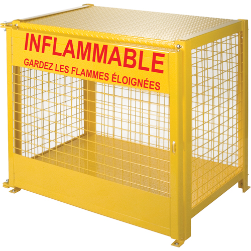 Gas Cylinder Cabinets, 6 Cylinder Capacity, 44" W x 30" D x 37" H, Yellow EastCoast Offshore Supplies