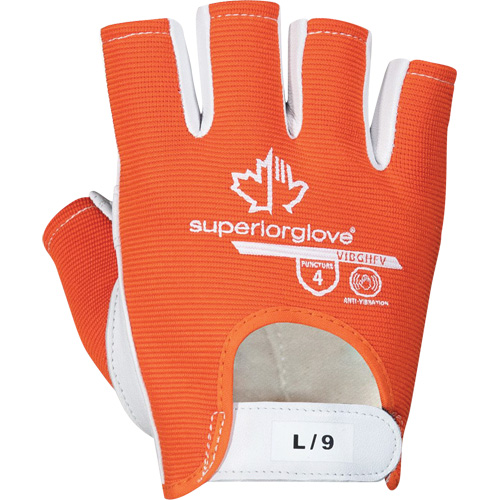 Vibrastop Half-Finger Vibration-Dampening Gloves, Size Medium, Goatskin Palm EastCoast Offshore Supplies