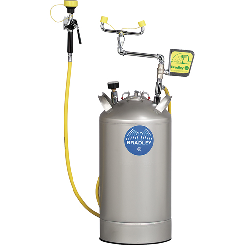 Douche oculaire portative, Pressuris&eacute;, Capacit&eacute; 15 gal., Conformit&eacute; ANSI Z358.1 EastCoast Offshore Supplies