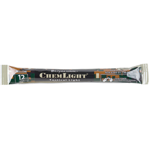 6" Cyalume&reg; Lightsticks, Yellow, 12 hrs. Duration EastCoast Offshore Supplies