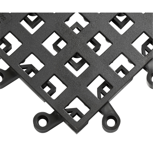 Carrelage no 560 ErgoDeck , PVC, 1-1/2' la c, 1-1/2' lo, 7/8" &eacute;paisseur, Noir EastCoast Offshore Supplies