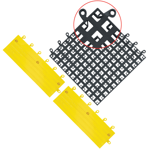 Carrelage no 560 ErgoDeck , PVC, 1-1/2' la c, 1-1/2' lo, 7/8" &eacute;paisseur, Noir EastCoast Offshore Supplies