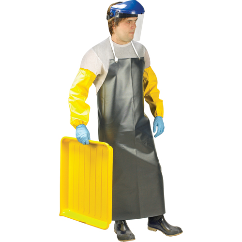 Heavy-Duty Apron, Nitrile/Polyester, 48" L x 35" W, Black EastCoast Offshore Supplies