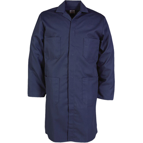 100% Cotton Shop Coats, Cotton, Size 34, Navy Blue EastCoast Offshore Supplies