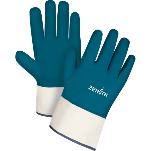 Gants &agrave; poignet de s&eacute;curit&eacute; de poids lourd, 11/2T-Grand, R&ecirc;vetement Nitrile, Enveloppe en Coton EastCoast Offshore Supplies