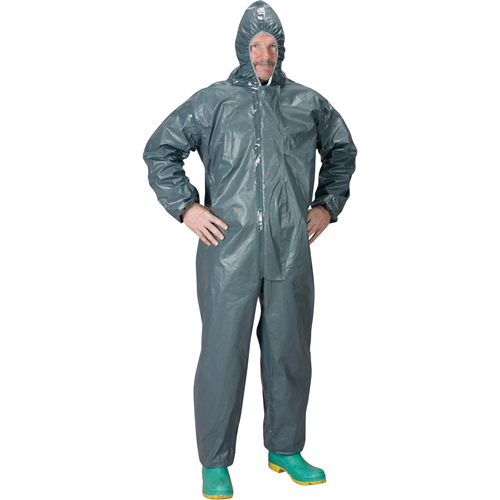 2.0 Mil CRFR Hooded Coveralls, Small, Grey, FR Treated Fabric EastCoast Offshore Supplies
