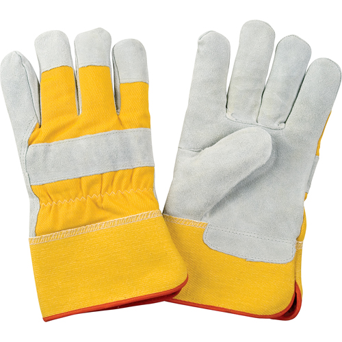 Gants d'ajusteur doubl&eacute;s pour l'hiver de premi&egrave;re qualit&eacute;, Grand, Paume en Cuir de vache refendu, Doublure en Molleton de mousse EastCoast Offshore Supplies