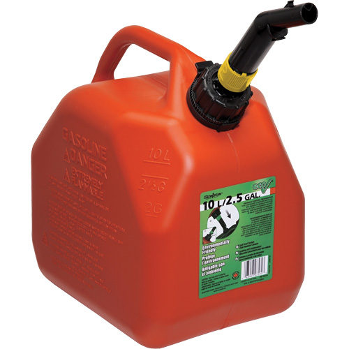 Bidons pour essence Eco, 2,5 gal. US/9,46 L, Rouge, Conformes aux normes CSA/ULC EastCoast Offshore Supplies