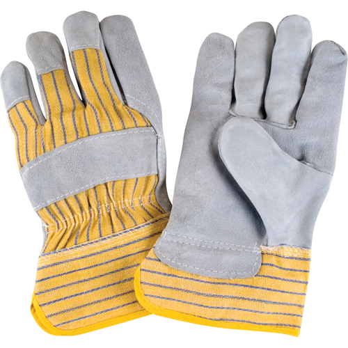 Gants d'ajusteur rugueux de premi&egrave;re qualit&eacute;, Grand, Paume en Cuir de vache refendu, Doublure en Coton EastCoast Offshore Supplies