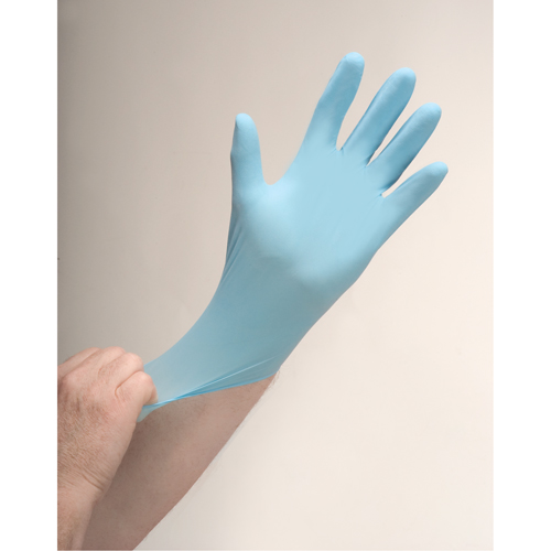 Puncture-Resistant Examination Gloves, Large, Nitrile, 4.5-mil, Powdered, Blue EastCoast Offshore Supplies